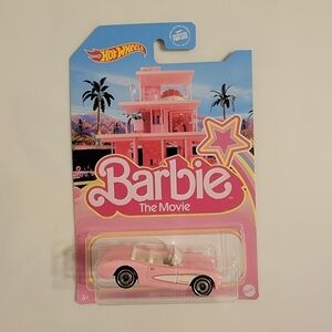 NWT Hot Wheels Barbie Movie Pink Corvette